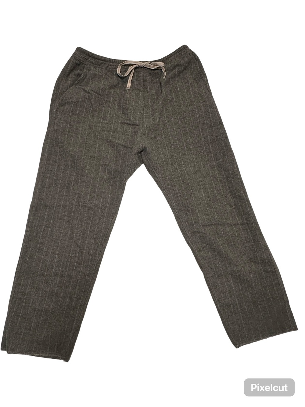 Zara women’s Pinstripe Chinos - Brown with Subtle Pinstripes